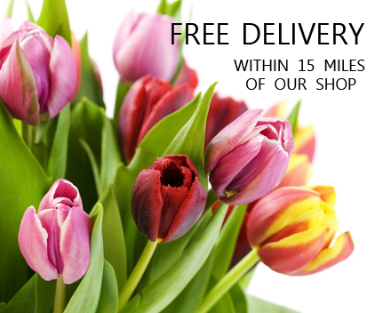 FREE DELIVERY within 15 miles of our shop